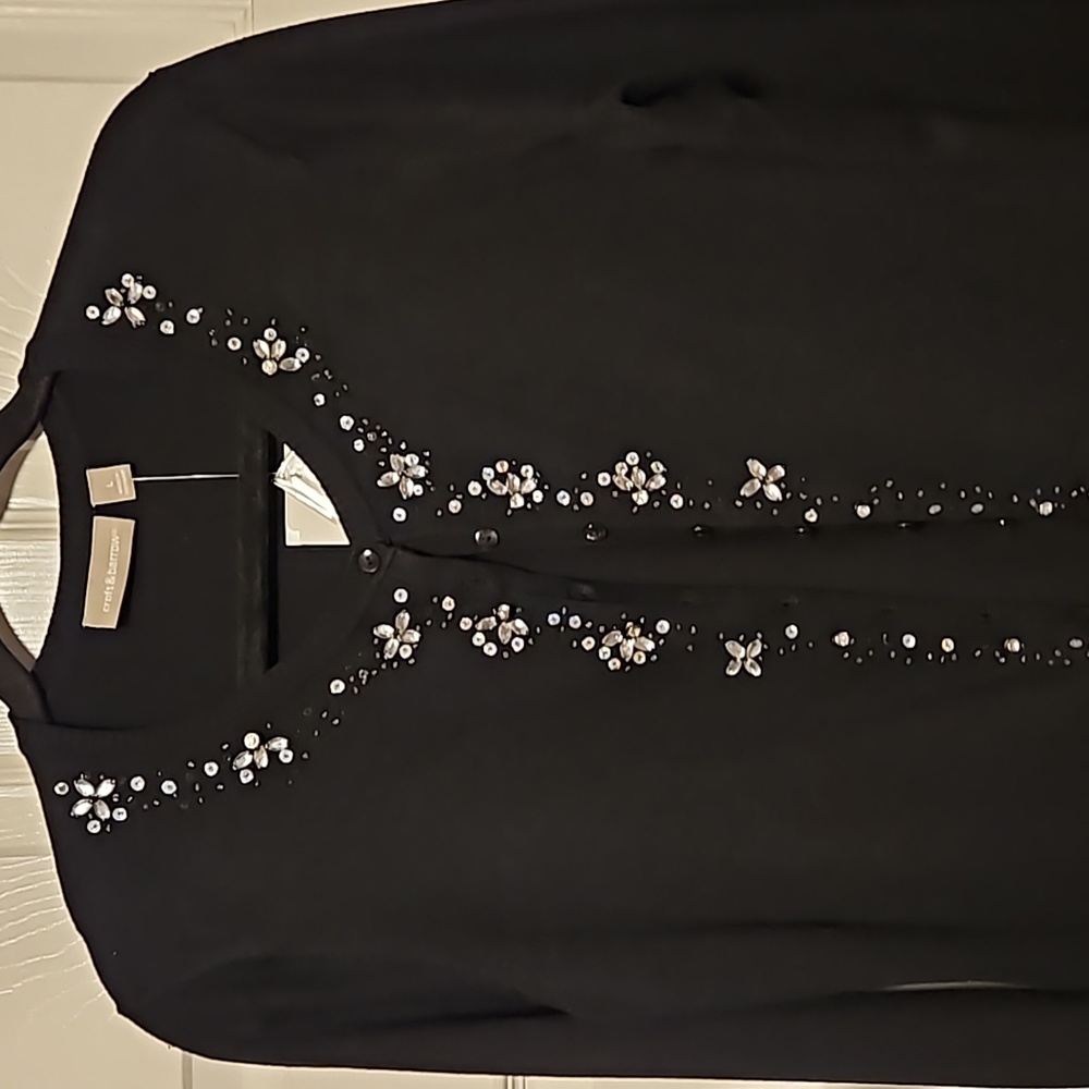 Croft & Barrow Rhinestone Embellished Sweater - Picture 2 of 9